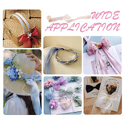 3 рулон 3-х цветной складчатой полиэстеровой ленты OCOR-TA0002-98C