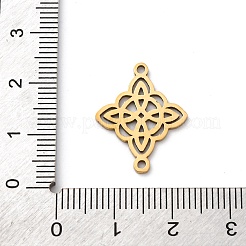 201 полая подвеска-соединитель из нержавеющей стали в виде ведьминого узла&nbsp;STAS-V014-02G