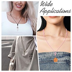 30 шт. 10-цветный регулируемый вощеный полиэстеровый шнур для изготовления ожерелий&nbsp;NJEW-CJ00003