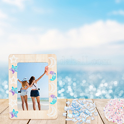 Набор для самостоятельного изготовления фоторамки с луной и звездами из пайеток&nbsp;DIY-OC0010-20