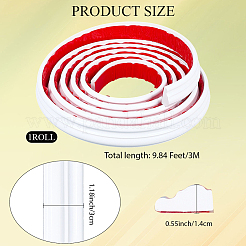 ПВХ самоклеящаяся гибкая молдинговая отделка&nbsp;DIY-WH20007-62C
