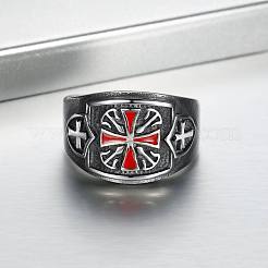 304 Edelstahl Emaille Fingerringe für Herren&nbsp;WGA2CE5-01