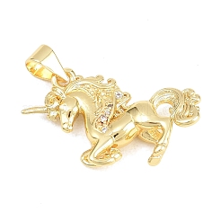 Pendentifs avec zircon cubiques à micro-pavés en laiton&nbsp;KK-A297-06B-G