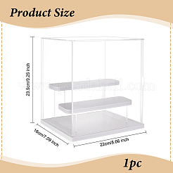 3-уровневые собранные прозрачные пластиковые игрушки ODIS-WH0029-75
