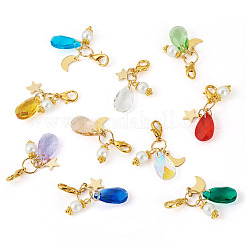 Стеклянные подвески-капли&nbsp;HJEW-TAC0054