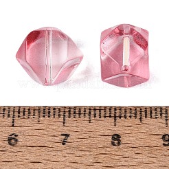 Galvanoplastie perles de verre transparentes&nbsp;EGLA-Q140-01-A03