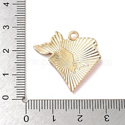 Anhänger aus vergoldeter Legierung mit Emaille im West-Cowboy-Stil&nbsp;FIND-B036-02F