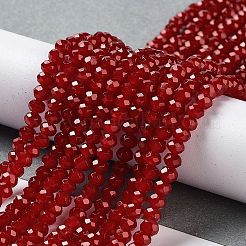 Запекание расписных стеклянных бусин с имитацией нефрита&nbsp;DGLA-A034-J4MM-A29