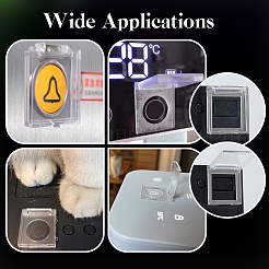 Пластиковая защитная крышка кнопочного переключателя&nbsp;AJEW-WH0819-013