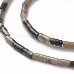 Fili di perline di pietra naturale nera naturale&nbsp;G-B004-A22