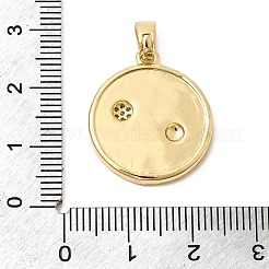 Латунные подвески с фианитами&nbsp;KK-G554-10B-G