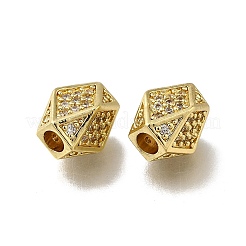 Латунь микропаве прозрачный кубический цирконий европейский бисер ZIRC-I070-045G