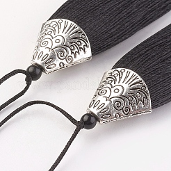 Нейлон кисточки большие украшения кулон&nbsp;LS-HJEW-G010-A22