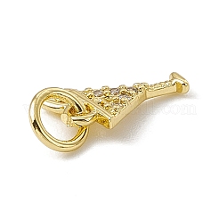 Латунные микро проложить кубического циркония подвески X-ZIRC-F132-15G