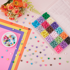 720pcs 18 Farben undurchsichtige Acrylperlen&nbsp;MACR-ME0001-20