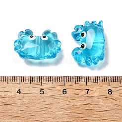 Прозрачные стеклянные эмалевые бусины LAMP-V001-08C