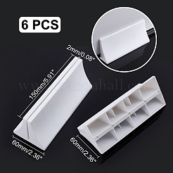 6шт треугольные пластиковые держатели карт DJEW-NB0001-13