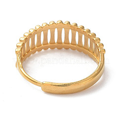 Anillos huecos ajustables de acero inoxidable 304 con recubrimiento iónico (IP)&nbsp;RJEW-D006-27G