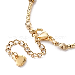 Женский браслет из стеклянных семян и пластикового жемчуга из бисера BJEW-JB09687