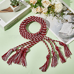 Kleiderbügel für Bachelor-Abendkleider aus Polyester mit Fransen und Doppelquasten&nbsp;FIND-WH20041-001D
