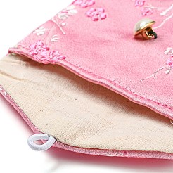 Мешочки для хранения ювелирных изделий из цветочной ткани в китайском стиле&nbsp;AJEW-D065-01A-04