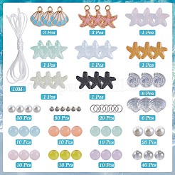 DIY-Armband-Sets zum Basteln mit Seesternen&nbsp;DIY-SC0028-40