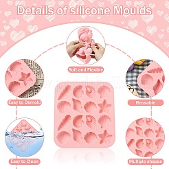 3 шт. 3-х цветные силиконовые Молды на морскую тематику&nbsp;ST-CJ0043-012