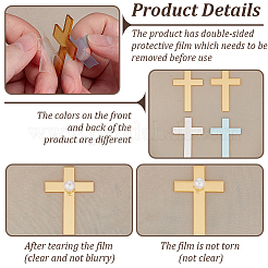 48 шт. зеркальные акриловые украшения для дома&nbsp;DIY-FG0008-28