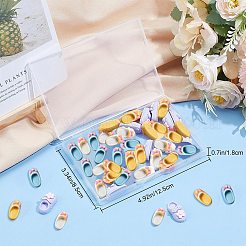 40 Stück 4 Arten undurchsichtige Harz Cabochons&nbsp;FIND-SC0003-73
