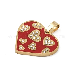 Ионное покрытие (ip) 304 нержавеющая сталь эмаль стразы подвески STAS-Q325-02E-G