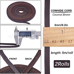 10m flache Rindslederkordel&nbsp;NCOR-GF0001-01B-01
