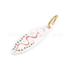 Подвески из нержавеющей стали 304 с эмалью&nbsp;STAS-C169-01A