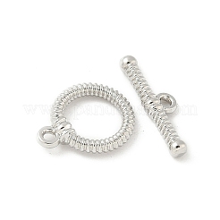 Застежки-тоглы из текстурированного кольцевого сплава&nbsp;FIND-B047-21P