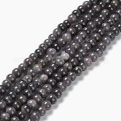 Abalorios de jade natural de mashan hebras&nbsp;DJAD-6D-34