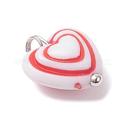 Непрозрачные акриловые подвески PALLOY-JF04352-01