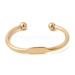 Браслеты-манжеты из нержавеющей стали 304&nbsp;BJEW-D408-31G