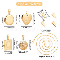 Medaillon-Anhänger-Halskette DIY-Bausatz&nbsp;DIY-DC0001-21