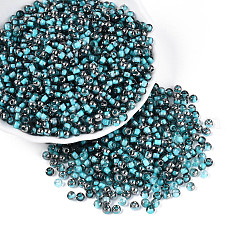 Cuentas de vidrio de colores interiores transparentes&nbsp;SEED-T007-19A-07