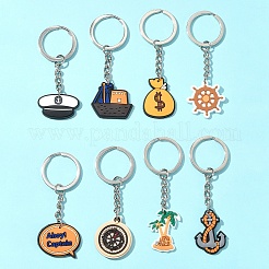 8шт 8 стиля мультяшный ПВХ брелок-подвеска KEYC-FS0001-07
