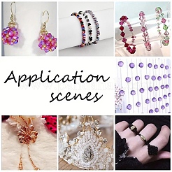 1000шт 10 цвета гальванические стеклянные бусины&nbsp;EGLA-YW0005-05