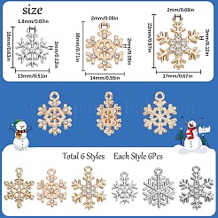 36pcs 6 pendentifs en alliage de style&nbsp;FIND-SC0004-63