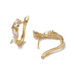 Pendientes de aro de latón&nbsp;EJEW-L271-13KCG-04