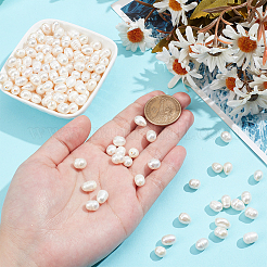 5 нить бусин из натурального культивированного пресноводного жемчуга PEAR-NB0002-58