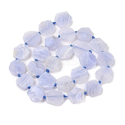 Натуральный голубой кружевной агат бисер нитей G-NH0001-E01-01