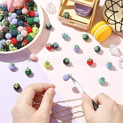 100шт прорезиненные подвески из абс-пластика&nbsp;KY-CJ0002-14