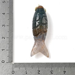 Резные подвески из натурального индийского агата&nbsp;G-P599-08G-07