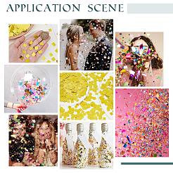 50 г пластикового ПЭТ-конфетти&nbsp;DIY-SC0031-96A