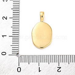 Pendentifs d'émail en laiton &nbsp;KK-Z084-15G-01
