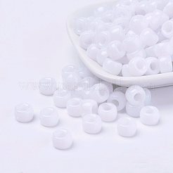 独立記念日用不透明アクリル製ヨーロピアンビーズ  アメリカンバレル大穴ビーズ  ミックスカラー  9x6mm  穴：4mm  約1900個/500g&nbsp;PL338-M2