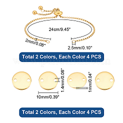 Набор для изготовления браслета с плоским круглым слайдером своими руками DIY-UN0005-58